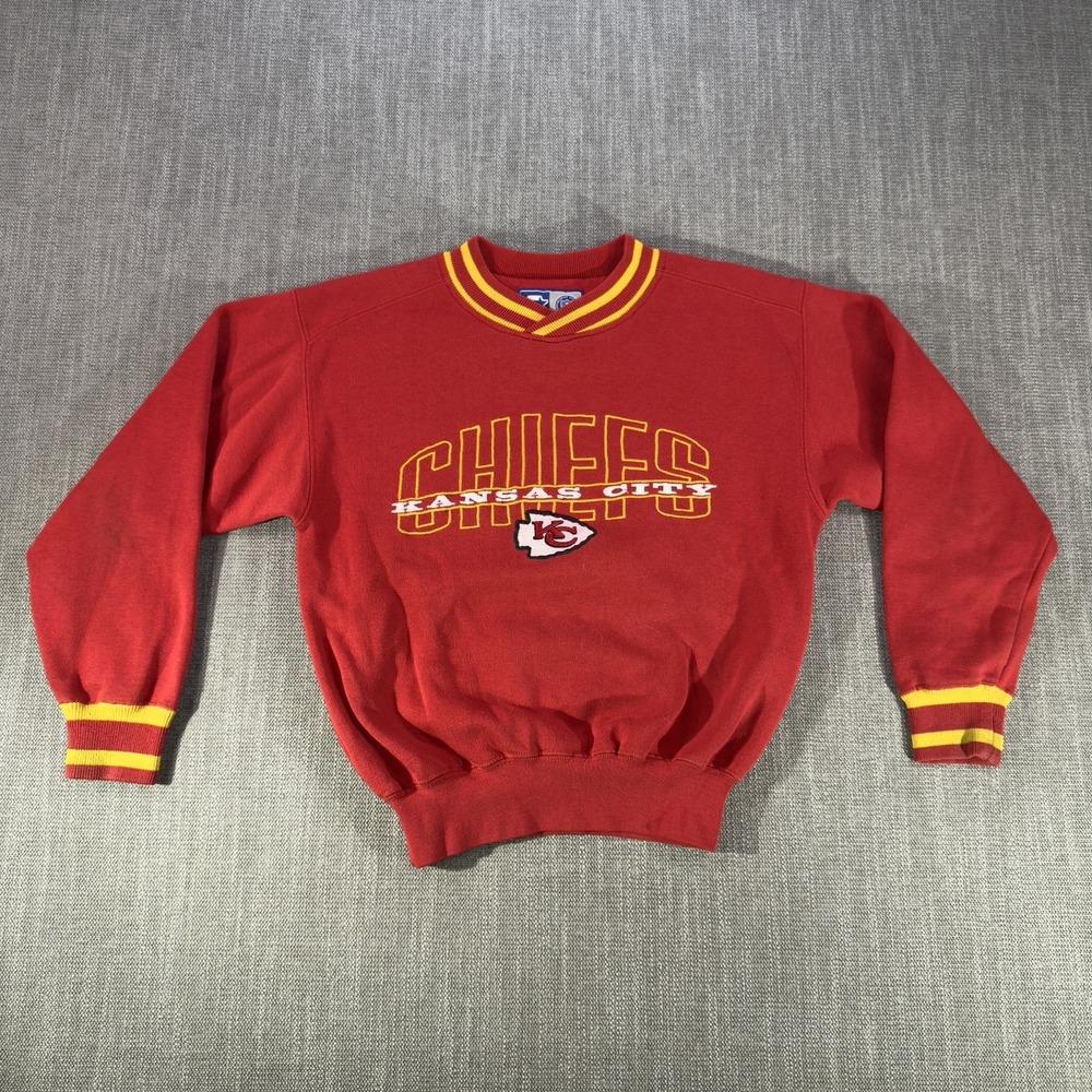 Kansas City Chiefs Sweatshirt Youth Small Red NFL Football Starter Pullover